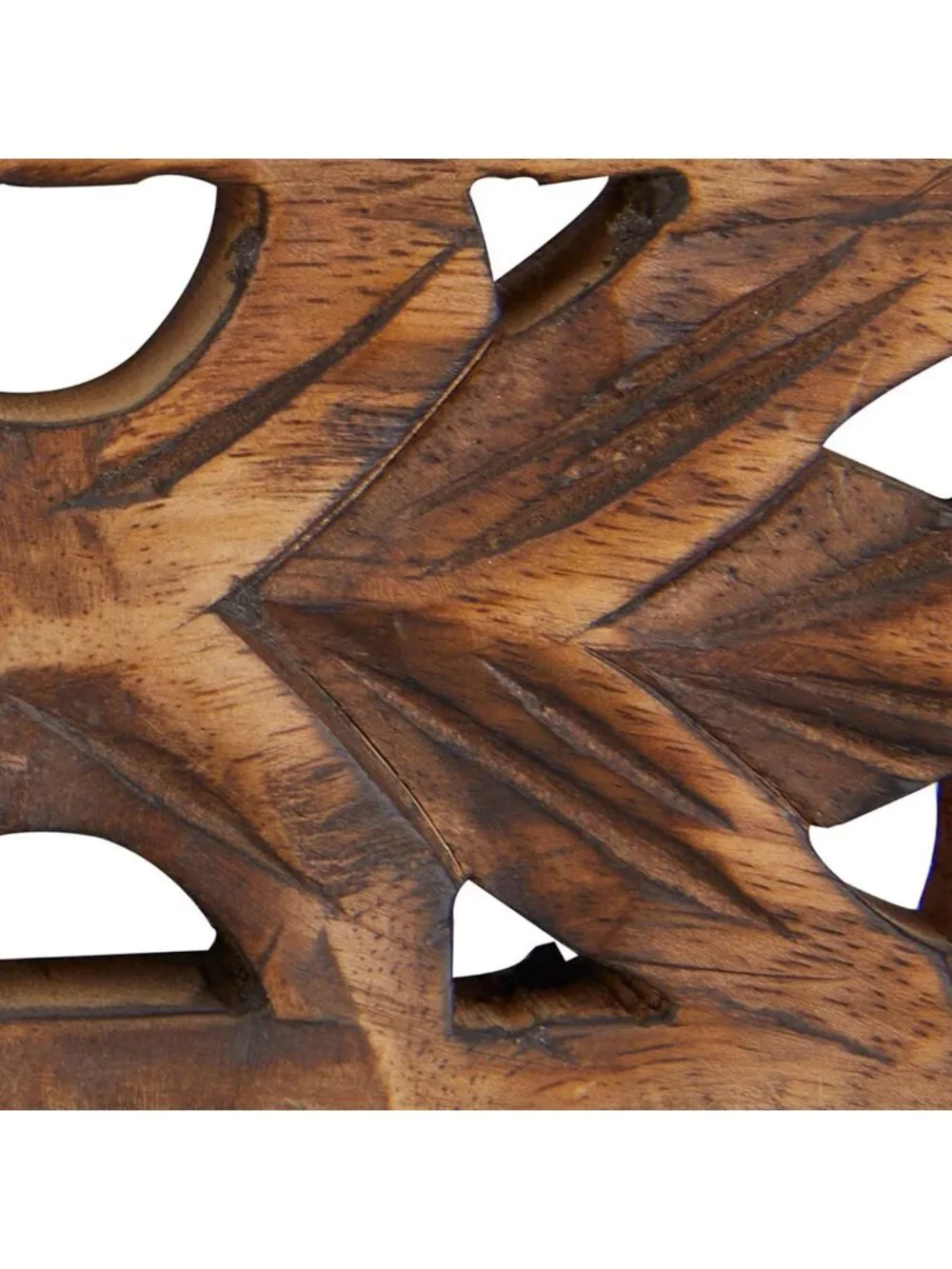 Mango Wood Biblical Carved Cross Wall Decor - Rustic Home Accent, 9